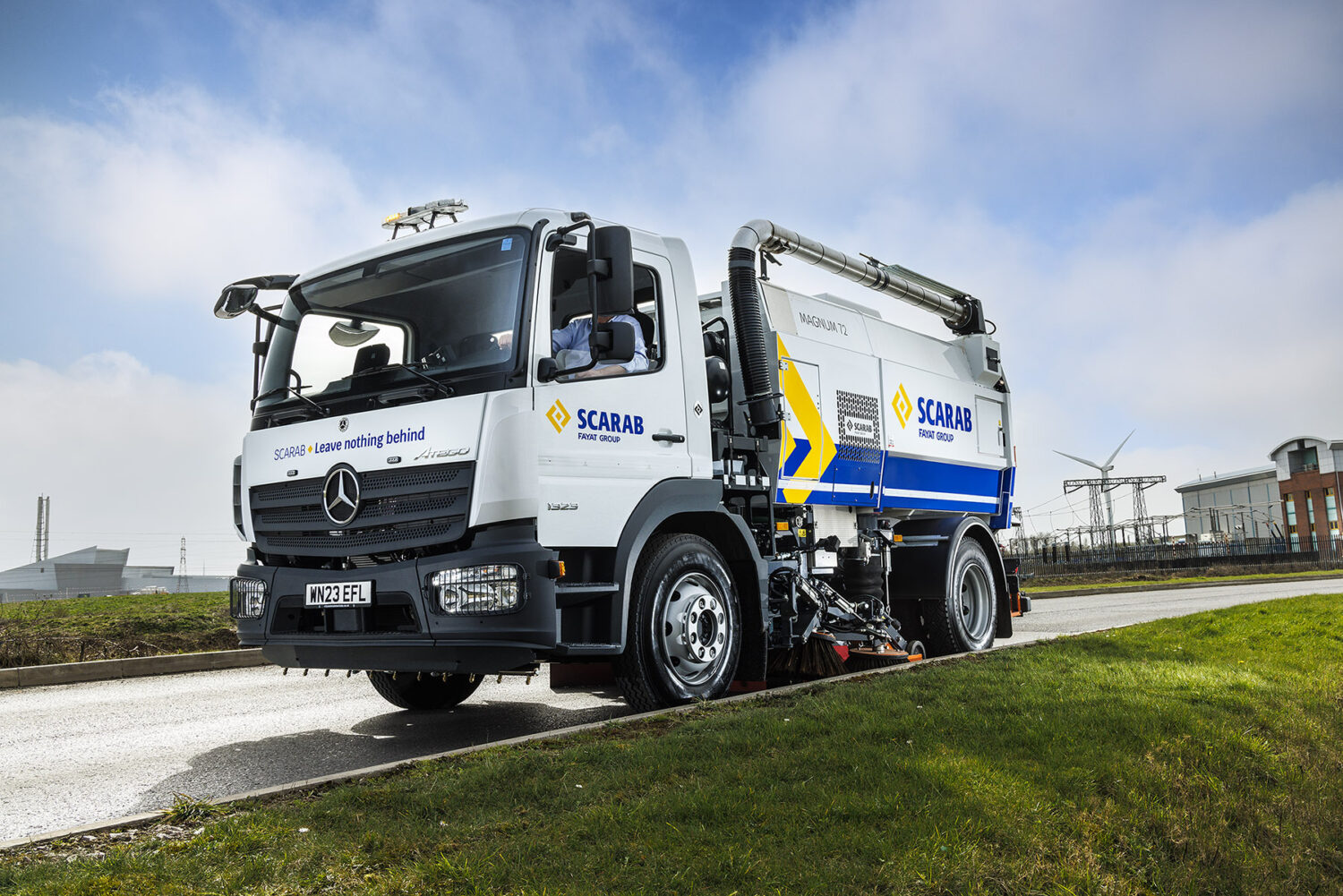 Scarab team up with City West Commercials to create stunning Mercedes-Benz Atego sweeper